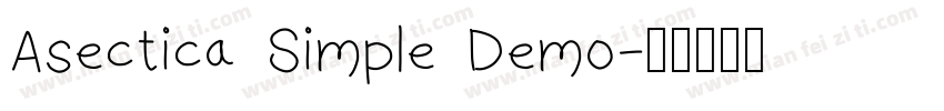 Asectica Simple Demo字体转换